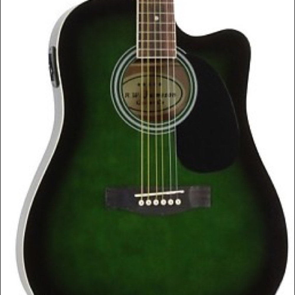 ISO Jameson Green Left-Handed Acoustic Guitar